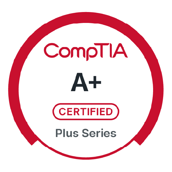 CompTIA A+ certification badge